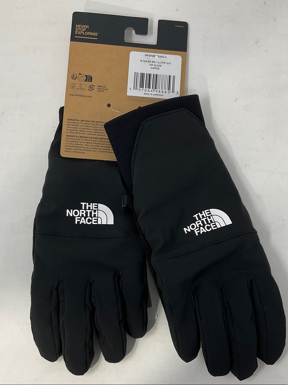 The North Face Shelbe Raschel Etip Black Insulated Women's Winter Gloves